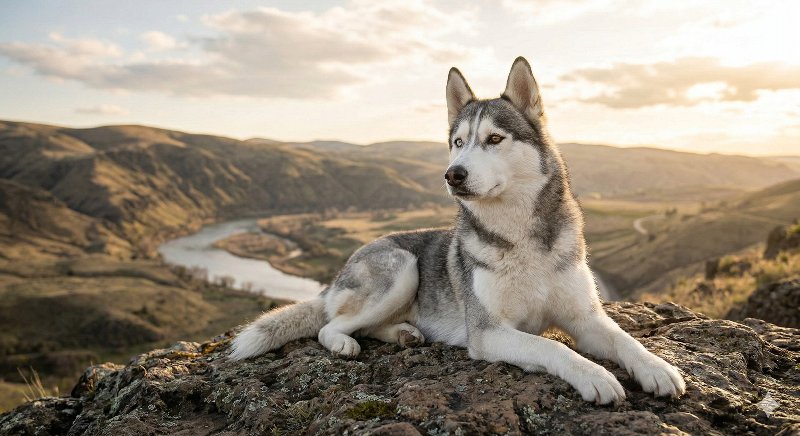 シベリアンハスキー 男の子 グレー＆ホワイト