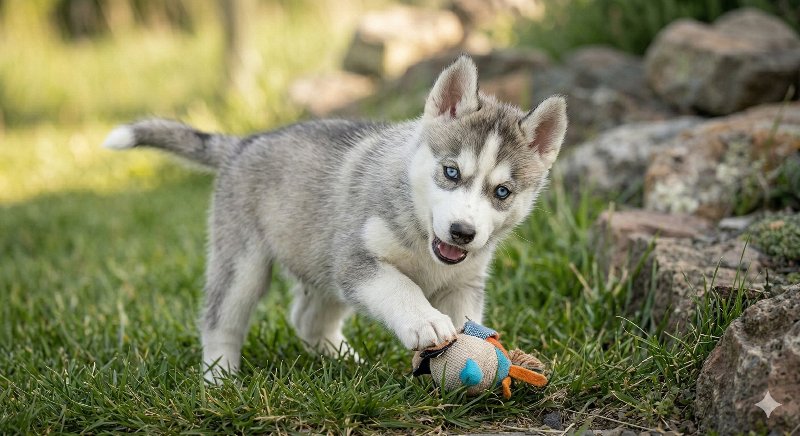 シベリアンハスキー 男の子 グレー＆ホワイト