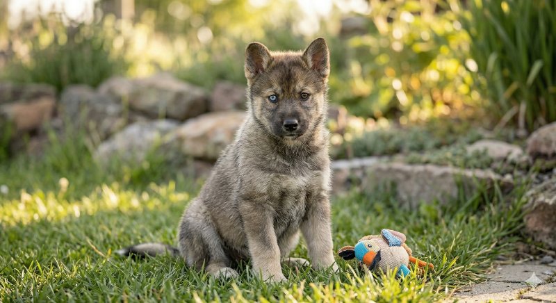 シベリアンハスキー 女の子 薄いグレー＆ブラウン