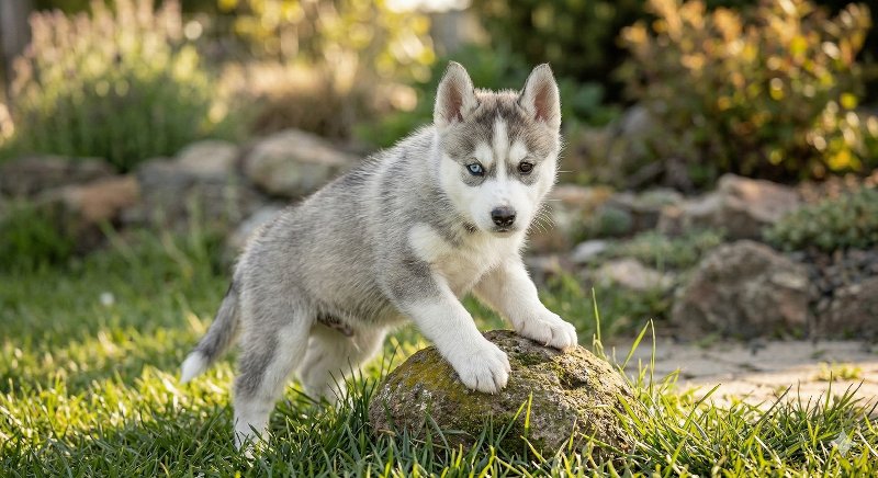 シベリアンハスキー 男の子 グレー＆ホワイト